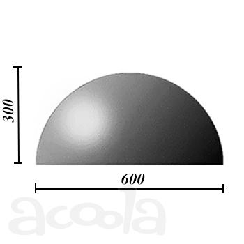 Бетонная полусфера - парковочный ограничитель (400*300 мм, 500*300 мм, 600*300 мм) цвет - любой. Цена от 800р