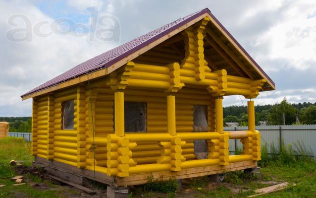Срубы из оцилиндрованного бревна от производителя