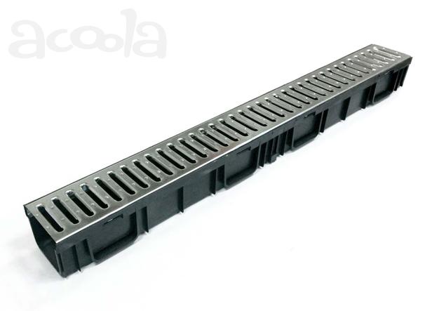Лоток водоотводный Gidrolica Light (комплект) 1000х116х96